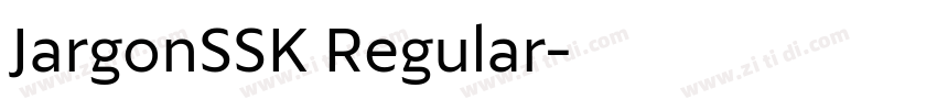 JargonSSK Regular字体转换